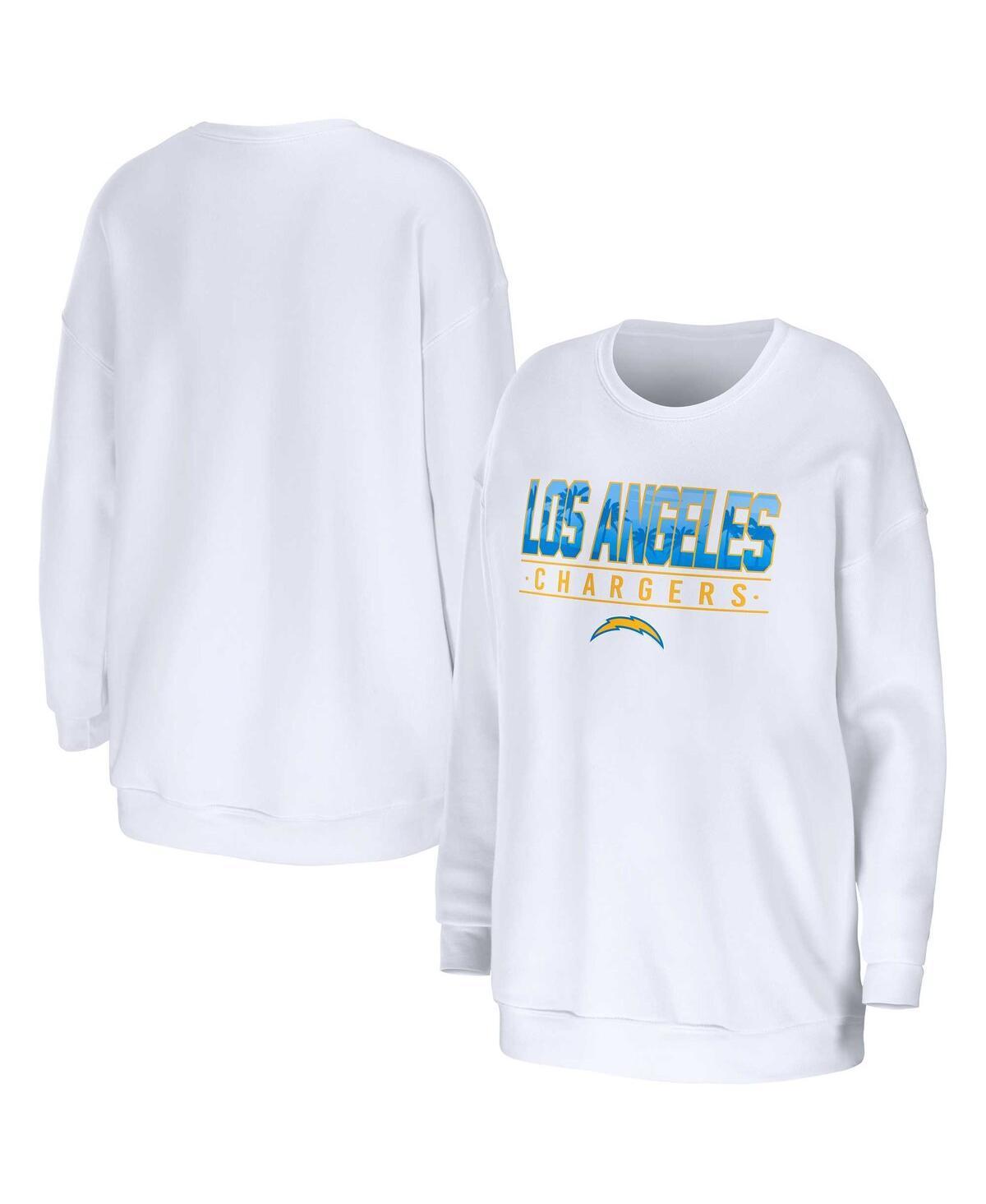 Womens WEAR by Erin Andrews Los Angeles Chargers Domestic Pullover Sweatshirt product image