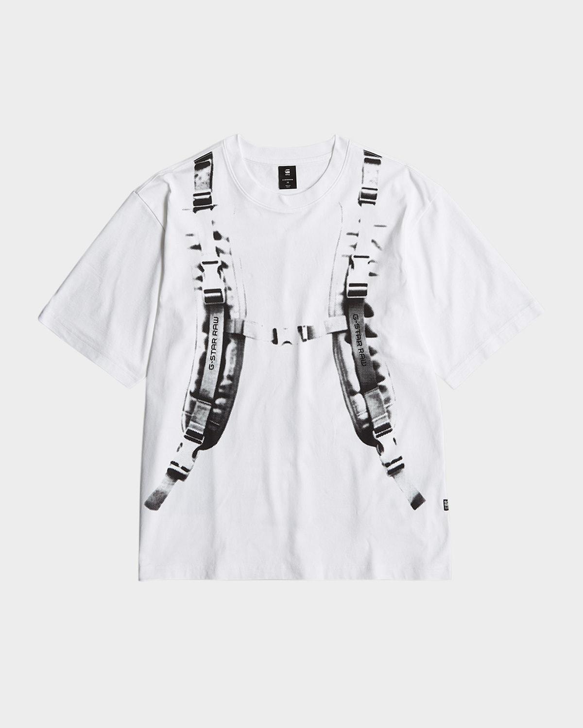 Mens Boxy Backpack Graphic T-Shirt Product Image