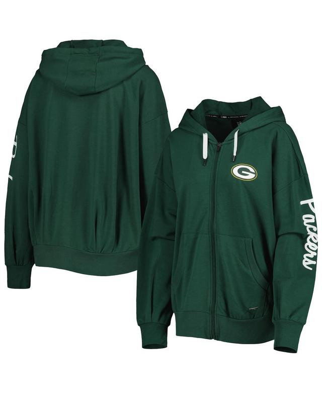 Womens Msx by Michael Strahan Green Green Bay Packers Emerson Lightweight Full-Zip Hoodie Product Image