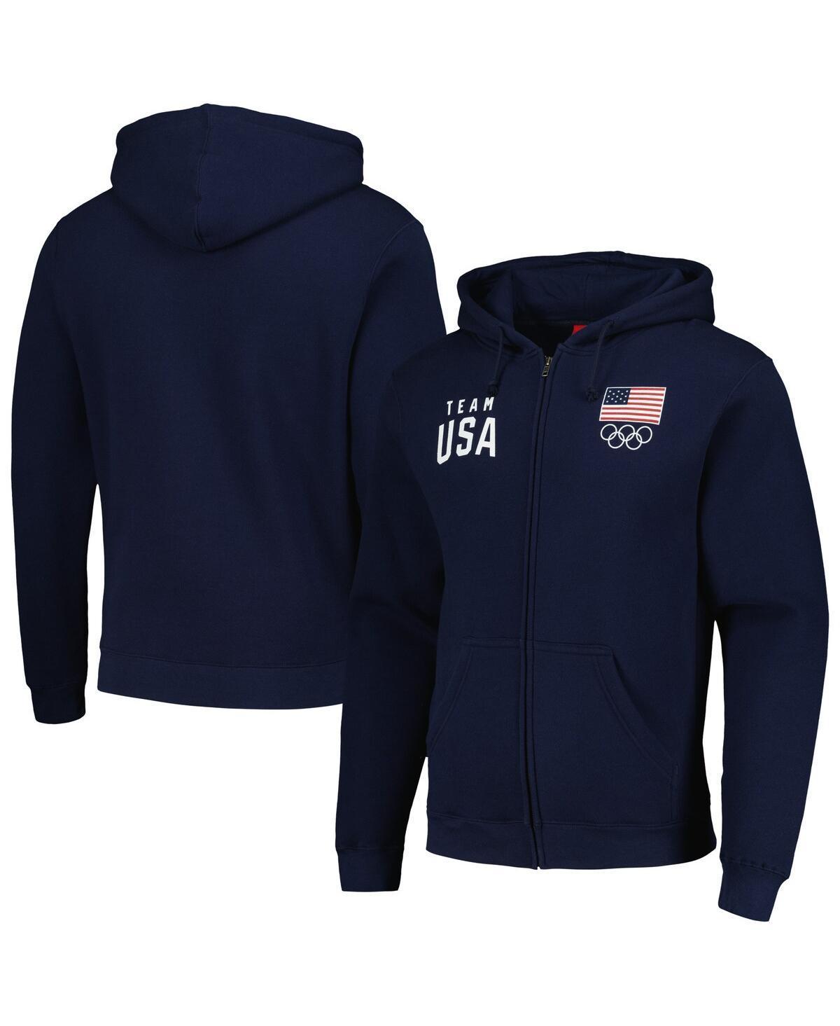 Mens Navy Team Usa Full-Zip Hoodie Product Image