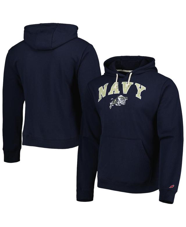 Mens League Collegiate Wear Midshipmen Arch Essential Fleece Pullover Hoodie Blue Product Image