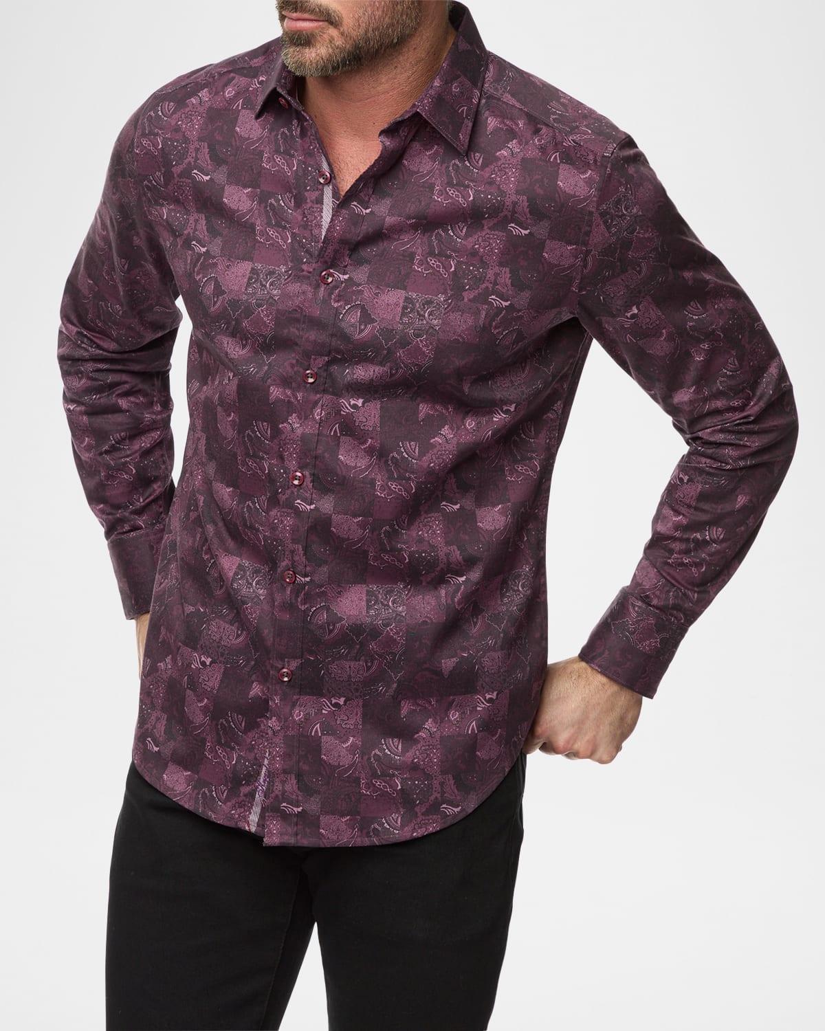 Men's Tourneau Paisley-Print Sport Shirt Product Image