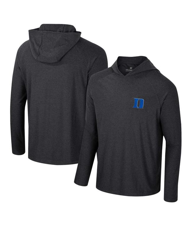 Mens Colosseum Duke Blue Devils Cloud Jersey Raglan Long Sleeve Hoodie T-Shirt Product Image