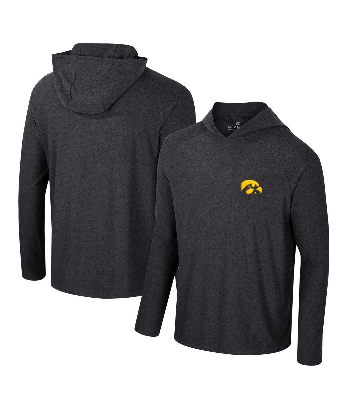 Mens Colosseum Iowa Hawkeyes Cloud Jersey Raglan Long Sleeve Hoodie T-Shirt Product Image