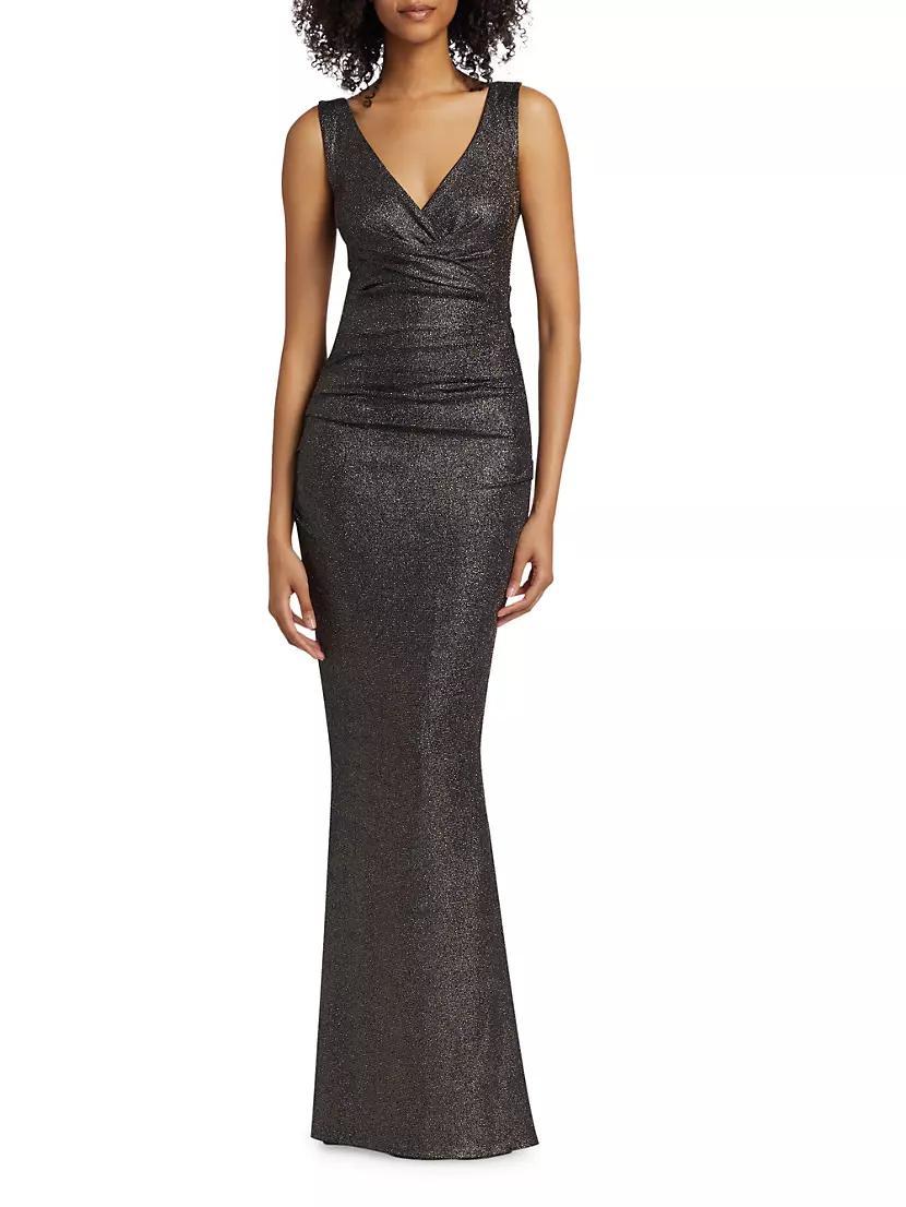 Metallic Jersey Body-Con Gown Product Image