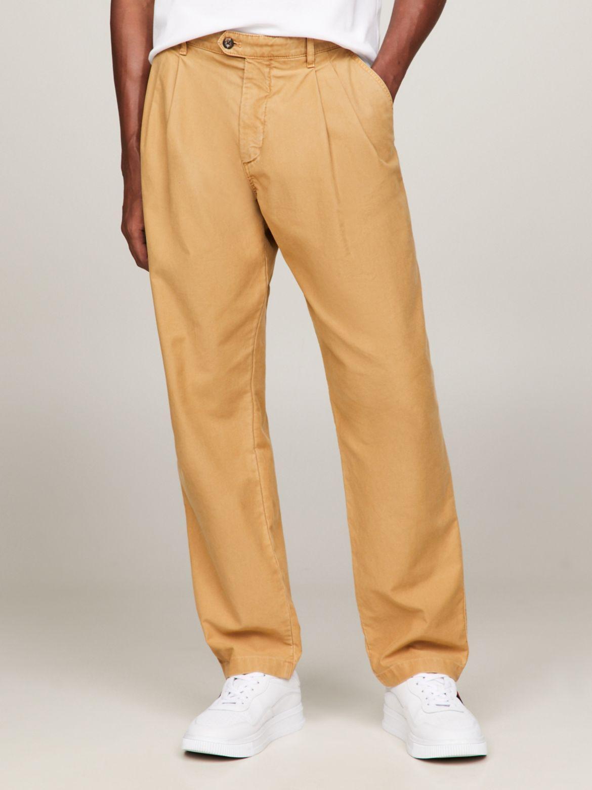 Tommy Hilfiger Men's Tapered Fit Garment-Dyed Chino - Brown - 38W x 32L Product Image