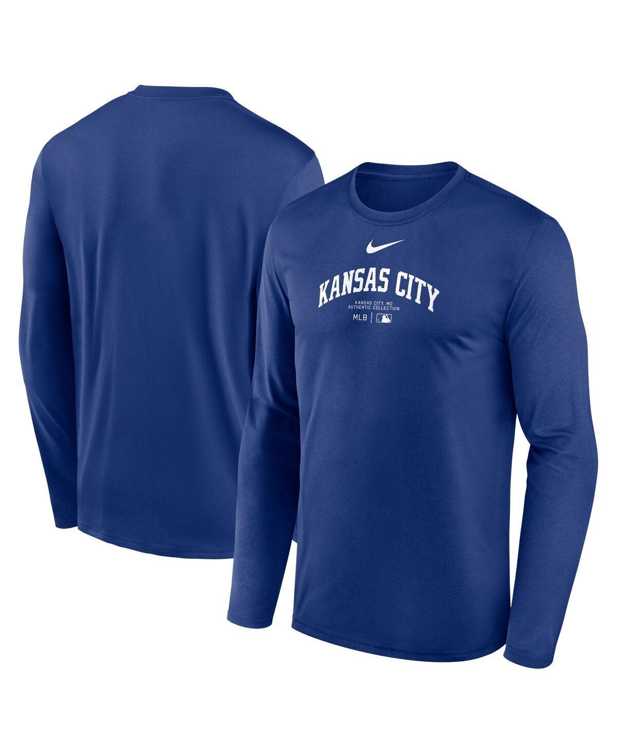 Kansas City Royals Authentic Collection Practice Nike Men's Dri-FIT MLB Long-Sleeve T-Shirt Product Image