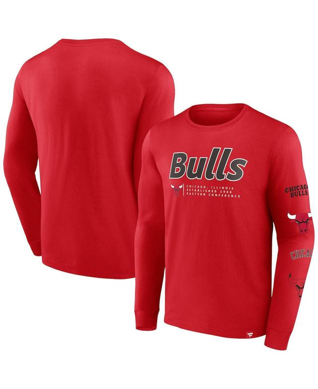 Mens Fanatics Branded Chicago Bulls Baseline Long Sleeve T-Shirt Product Image