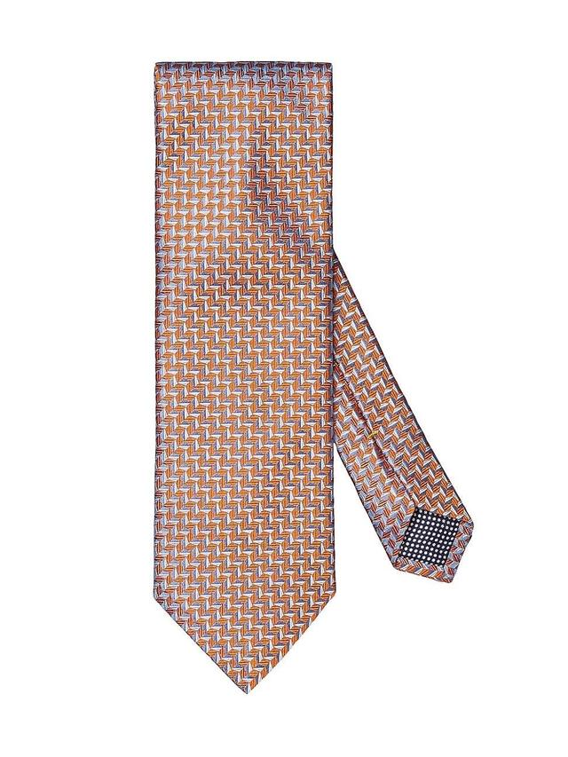 Men's Geometric Woven Silk Tie Product Image