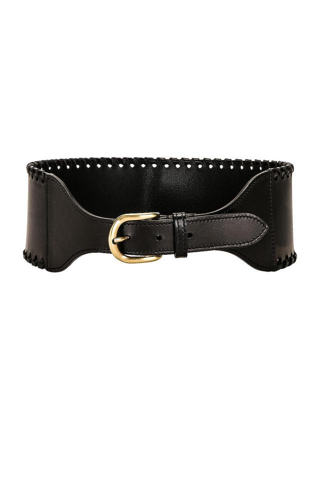 Isabel Marant Woma Braided Leather Belt Black. (also in ). Product Image