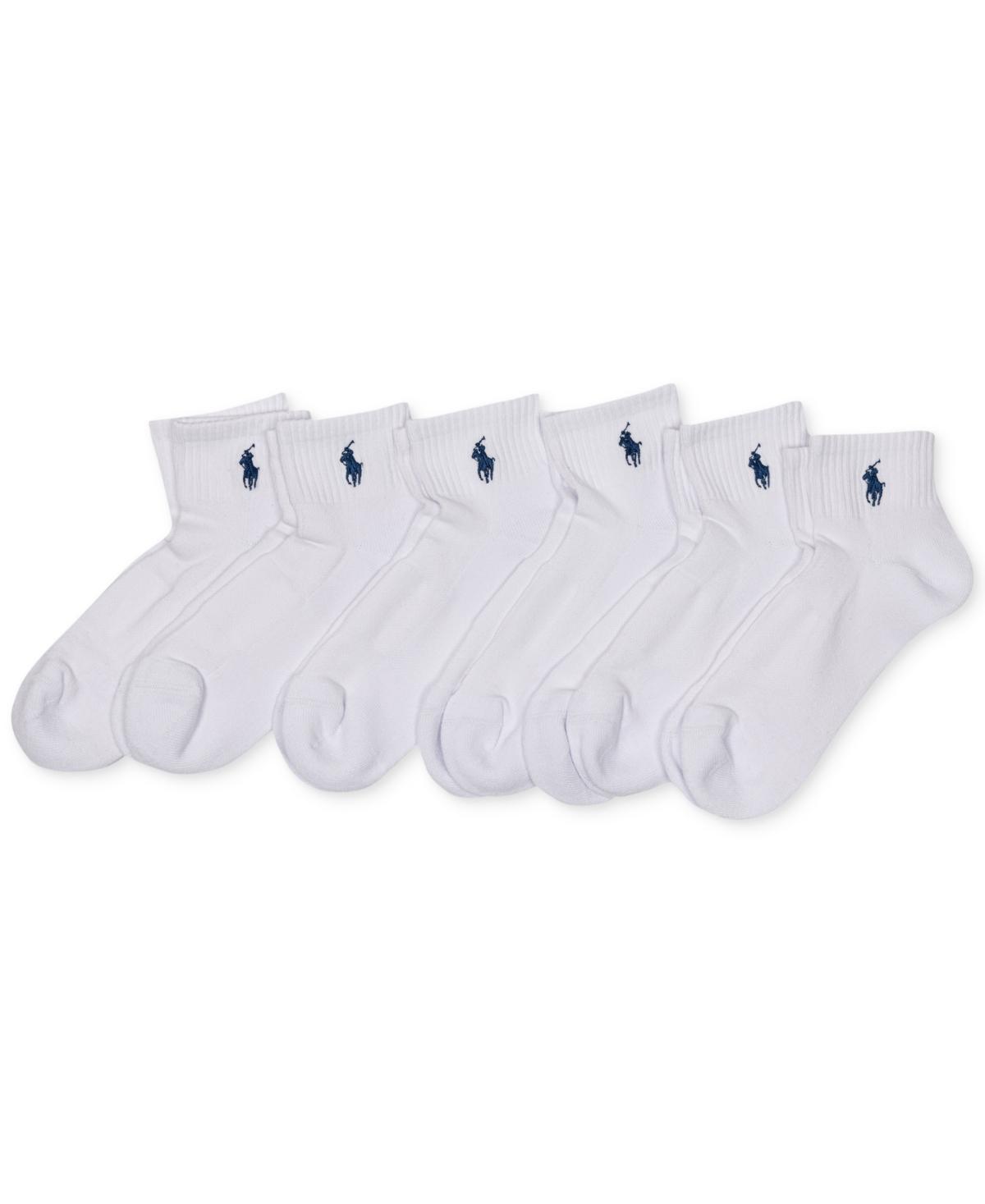 Polo Ralph Lauren Womens 6-Pk. Cushion Quarter Socks Product Image