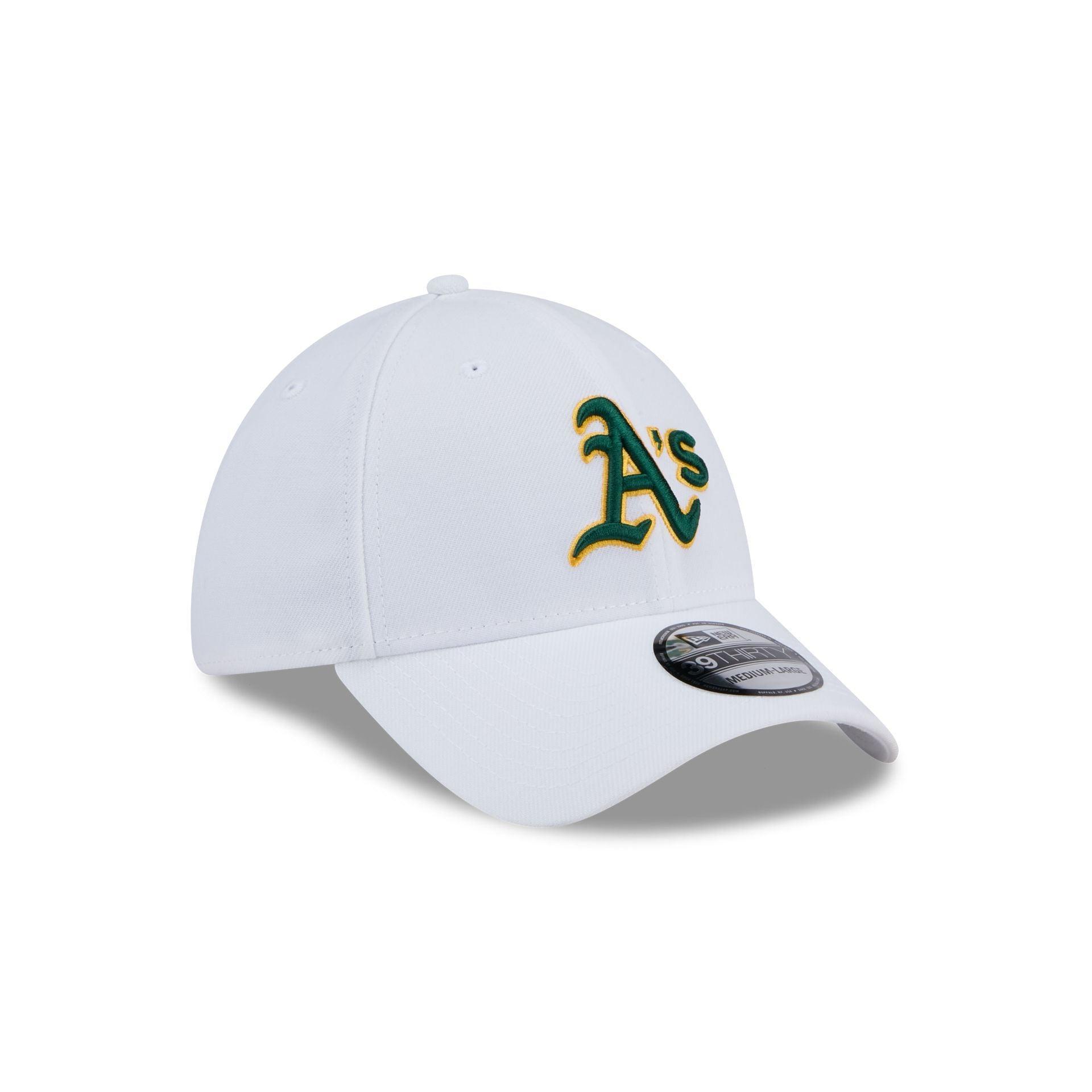 Oakland Athletics Optic White 39THIRTY Stretch Fit Hat Male Product Image