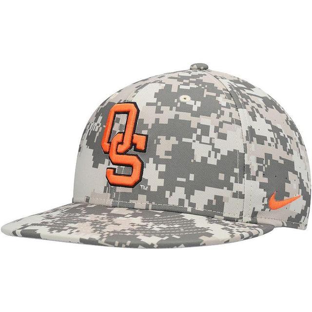 Mens Nike Camo Oklahoma State Cowboys Aero True Baseball Performance Fitted Hat Product Image