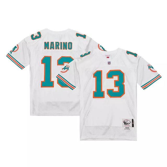 Mens Mitchell & Ness Dan Marino White Miami Dolphins 2004 Authentic Throwback Retired Player Jersey - White Product Image