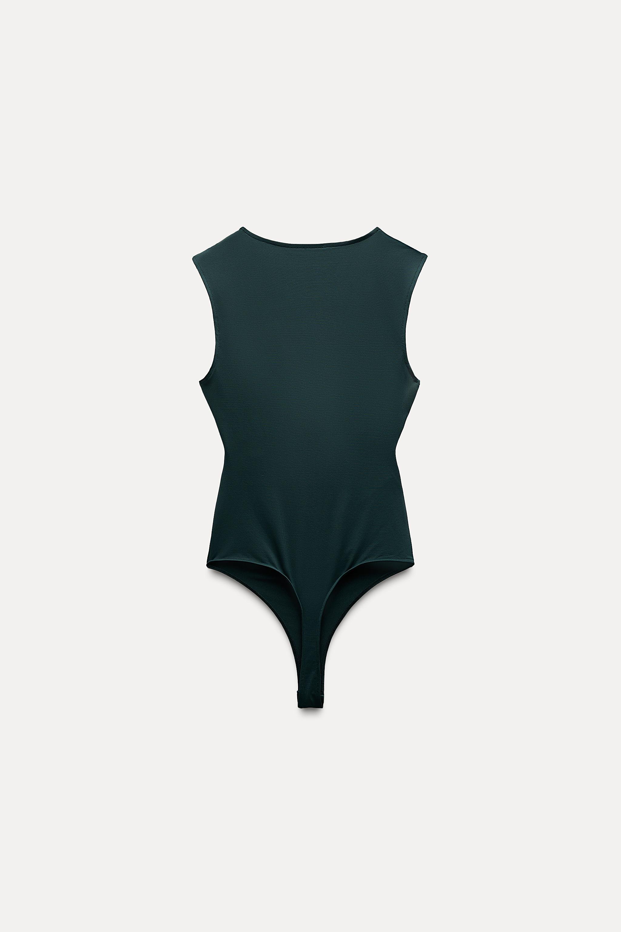 RUCHED POLYAMIDE BODYSUIT Product Image