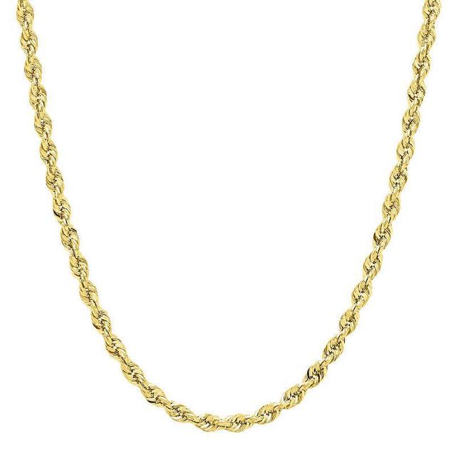 Everlasting Gold 14k Gold Hollow Glitter Chain Necklace, Womens Yellow Product Image