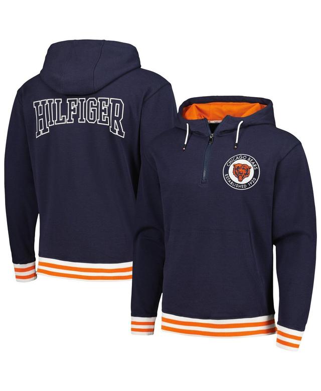 Mens Tommy Hilfiger Navy Chicago Bears Aaron Quarter-Zip Hoodie Product Image