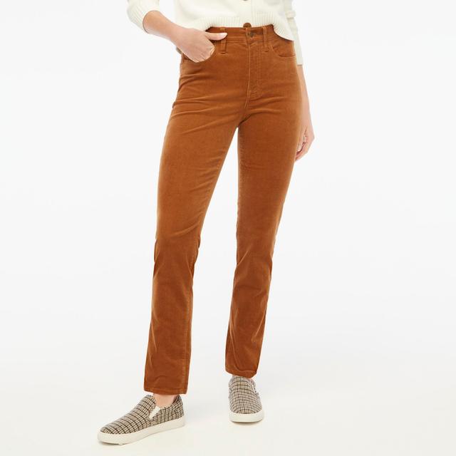 Corduroy full-length essential straight pant Product Image