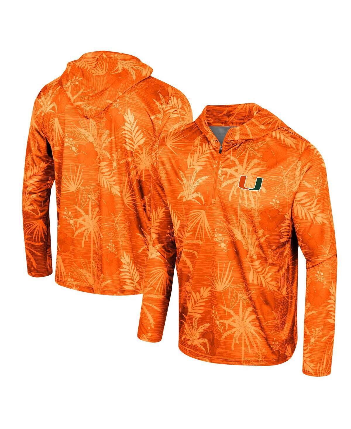 Mens Colosseum Syracuse Palms Printed Lightweight Quarter-Zip Hooded Top Product Image