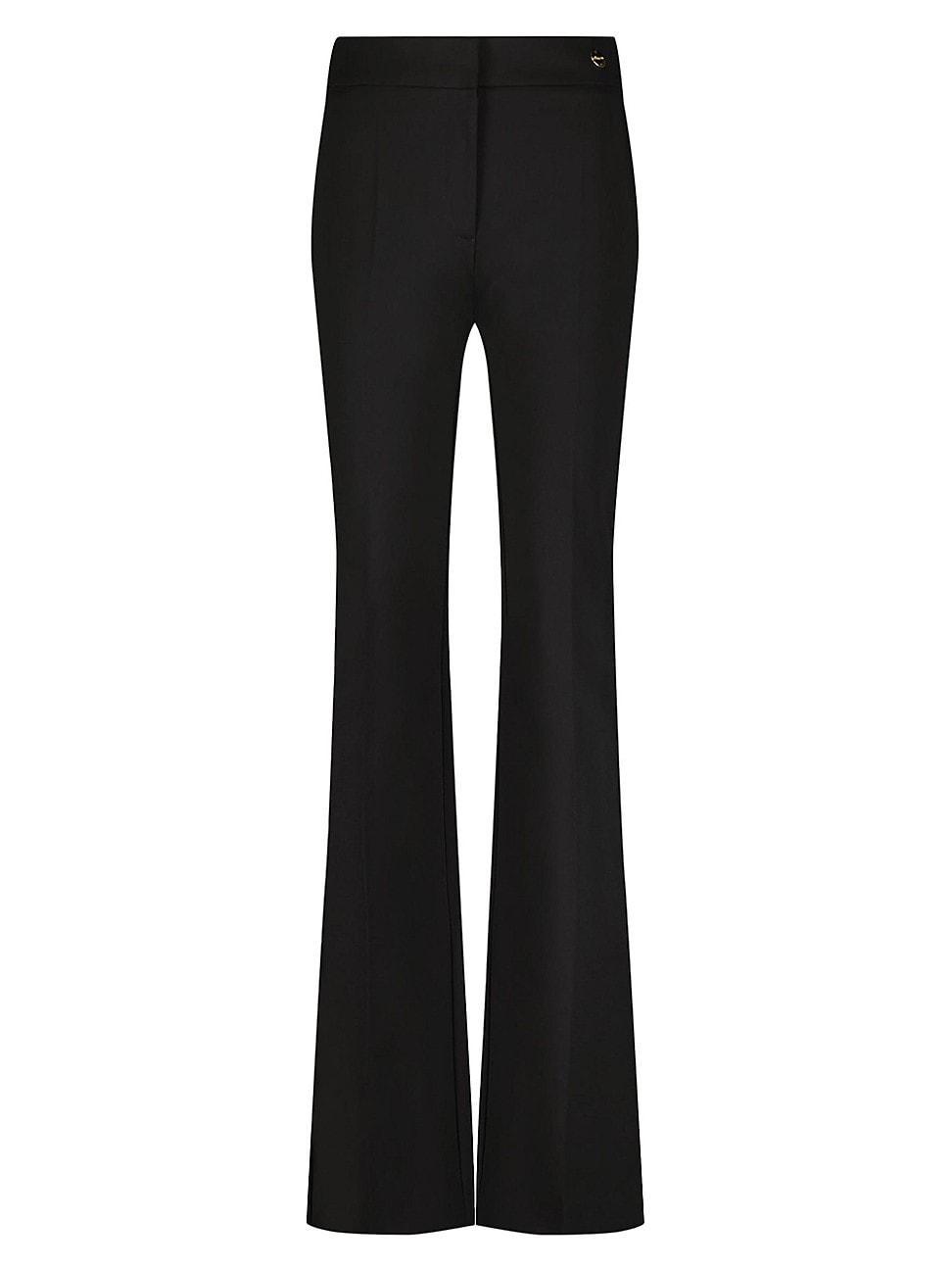 Womens Danae Crepe Stretch High Waisted Fit And Flare Trousers Product Image