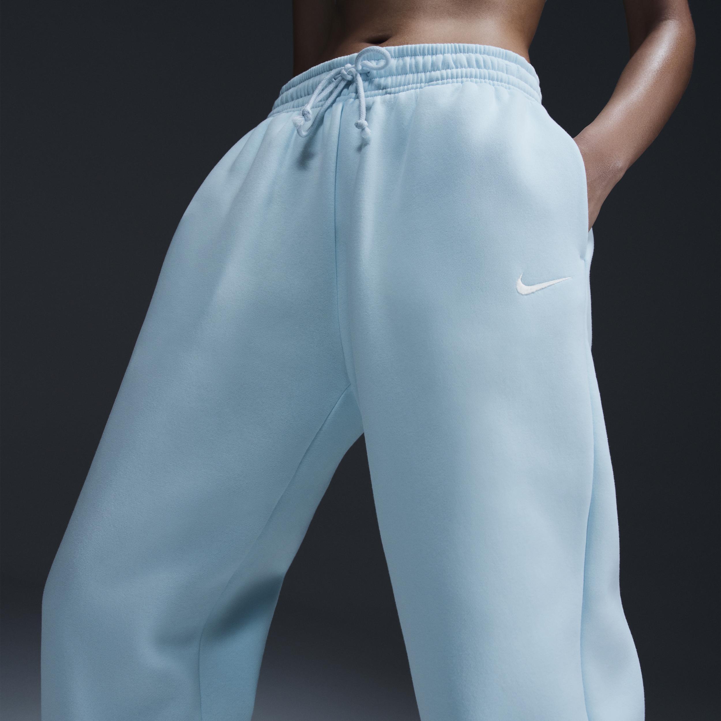 Nike Womens Nike Phoenix HR OS Pants - Womens Glacier Blue/Sail Product Image