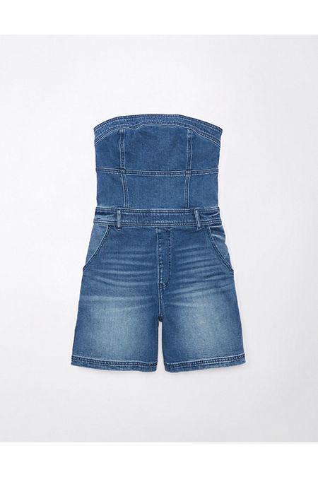 AE Strapless Denim Romper Women's product image