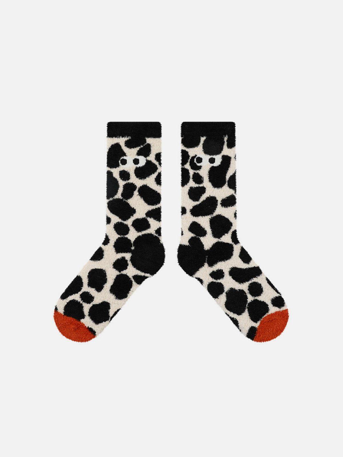 Plush Eye Mid-Calf Socks Product Image