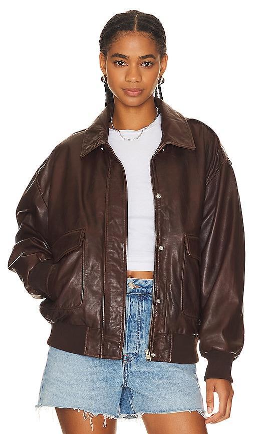 LAMARQUE Tatum Jacket in Chocolate. Product Image