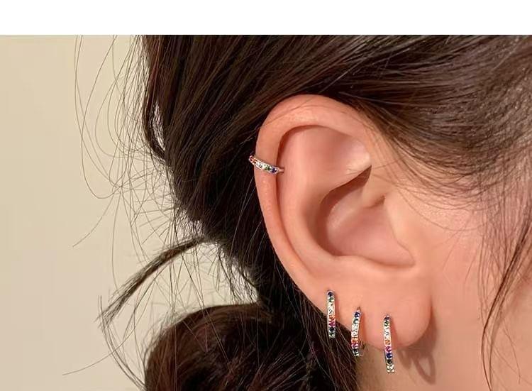 Rhinestone Huggie Earring Product Image