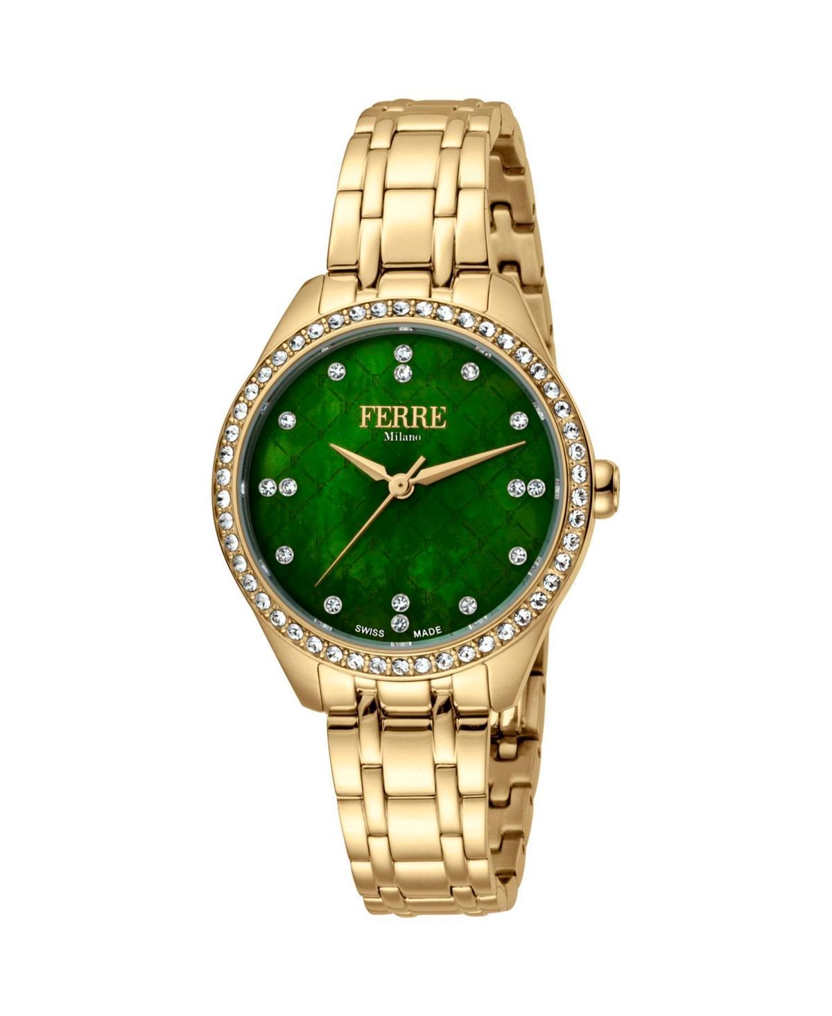 Ferre Milano Womens Classic Green Dial Watch - FM1L116M0071 - Green Product Image