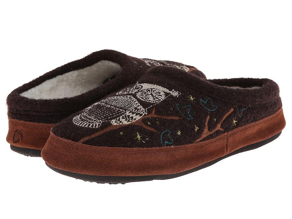 Acorn Forest Mule (Chocolate Owl) Women's Slippers Product Image