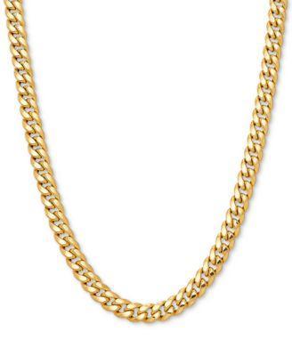 Curb Link 24 Chain Necklace in 10k Gold Product Image