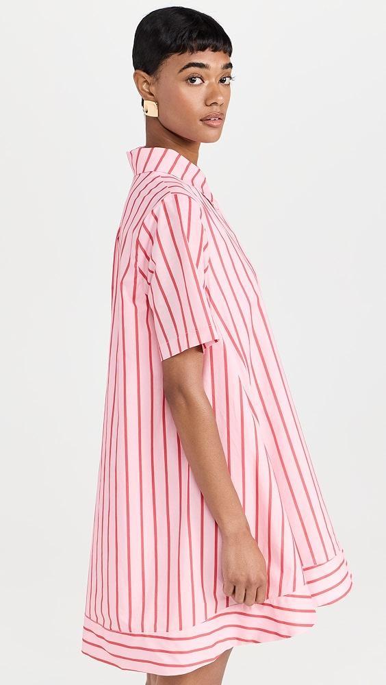 English Factory Stripe A-line Shirt Dress | Shopbop Product Image