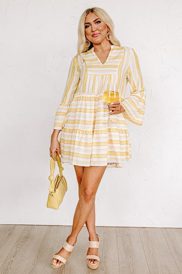 Florida Bound Shift Dress In Marigold Product Image