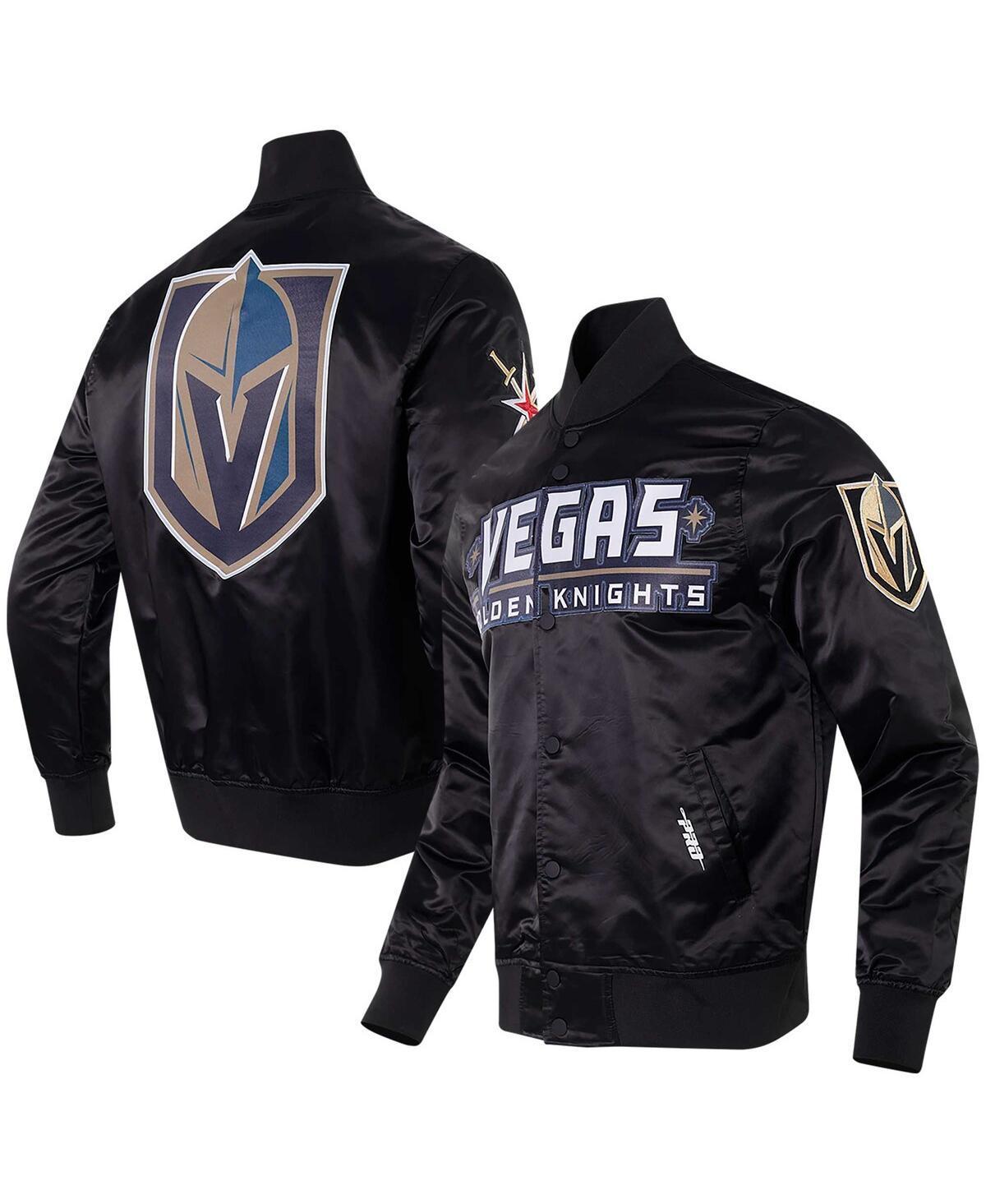 Pro Standard Mens Black Vegas Golden Knights Classic Satin Full-Snap Jacket Product Image