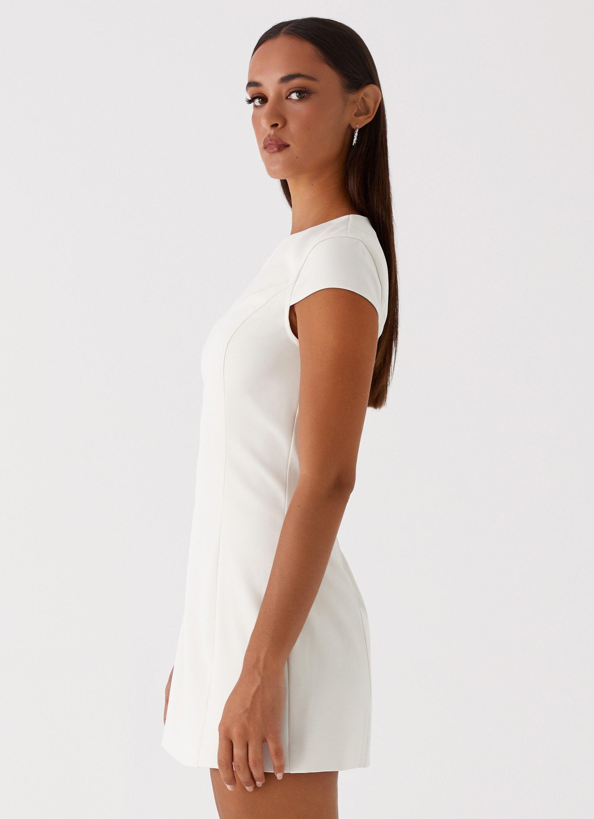 Harriet Mini Dress - Off White Product Image