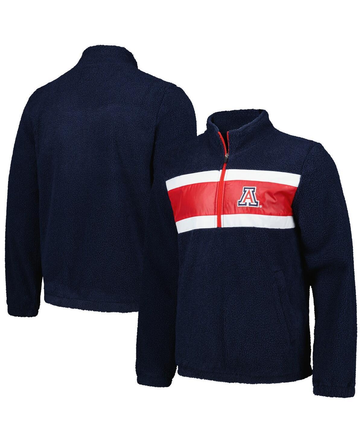 Mens G-III Sports by Carl Banks Arizona Wildcats Pinch Runner Half-Zip Top Blue Product Image