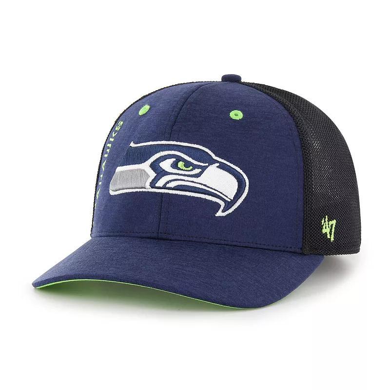 Mens 47 College Seattle Seahawks Pixelation Trophy Flex Hat Blue Product Image