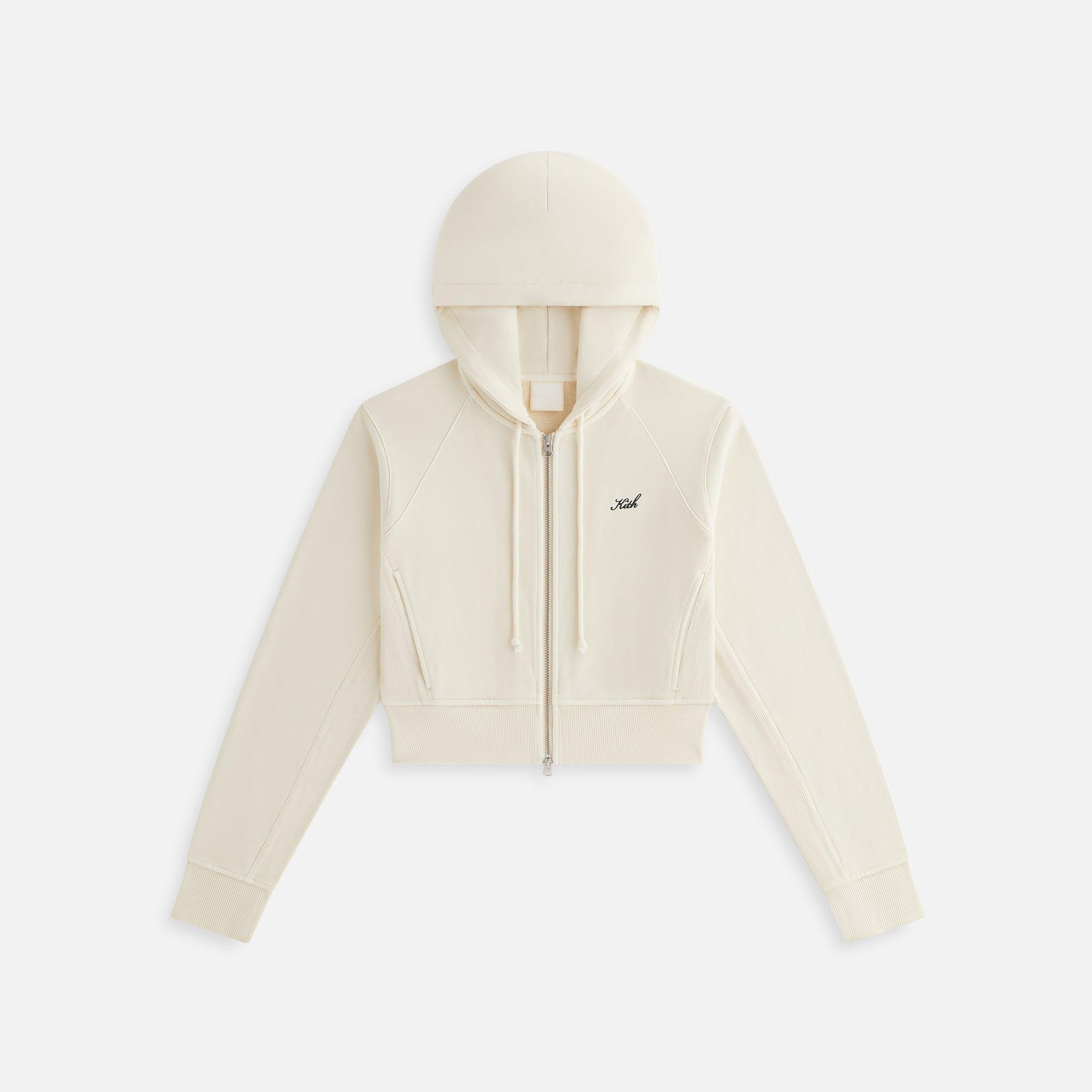 Kith Women Davin Cropped Hoodie - Waffle Female Product Image