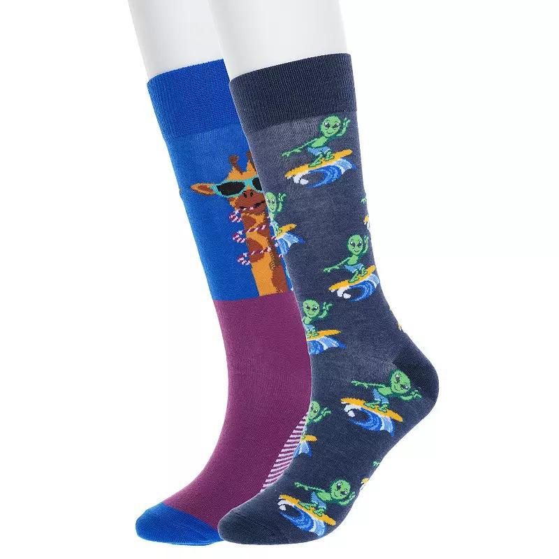 Mens Twisted Toes 2-Pack Novelty Socks Product Image