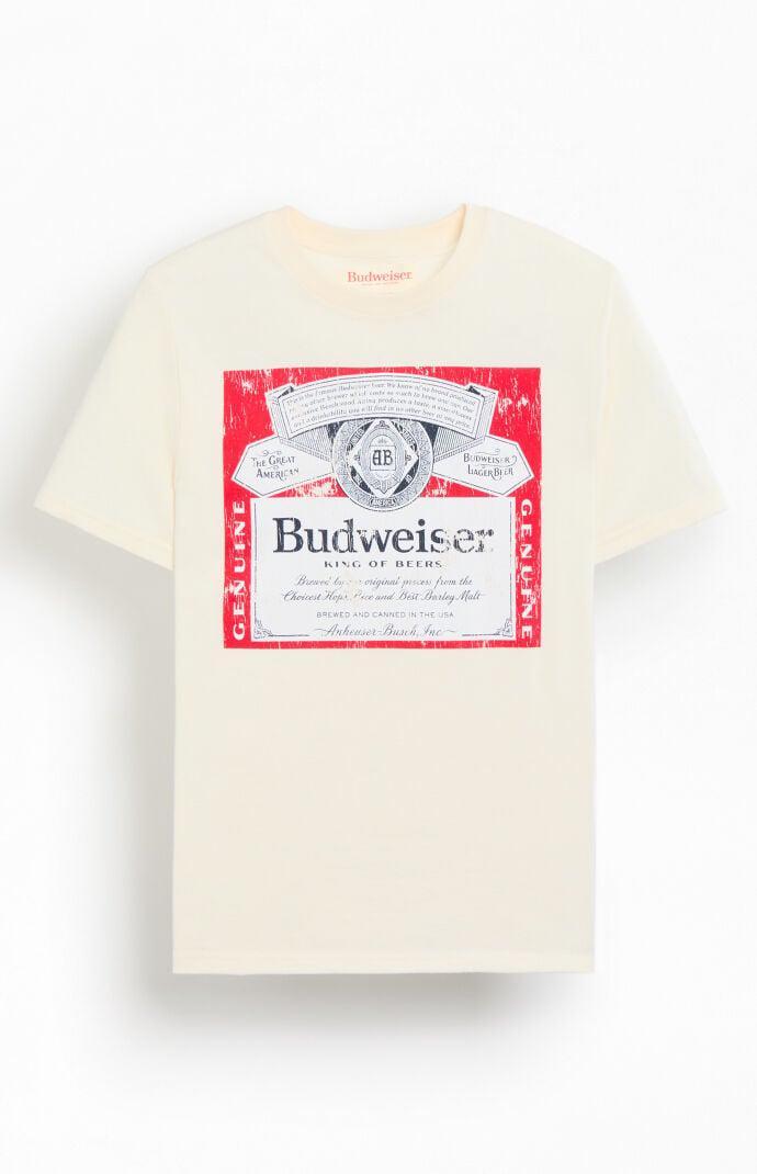 Budweiser Mens By PacSun Notes T-Shirt Product Image