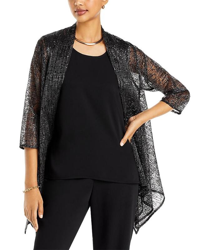 Womens Sequin Mesh Swing Cardigan Product Image