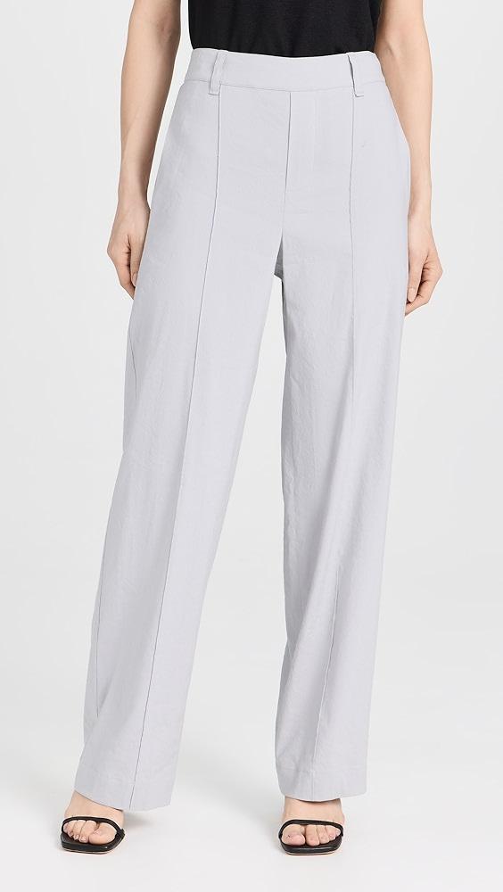 Vince High Waist Pull On Linen Trousers | Shopbop Product Image