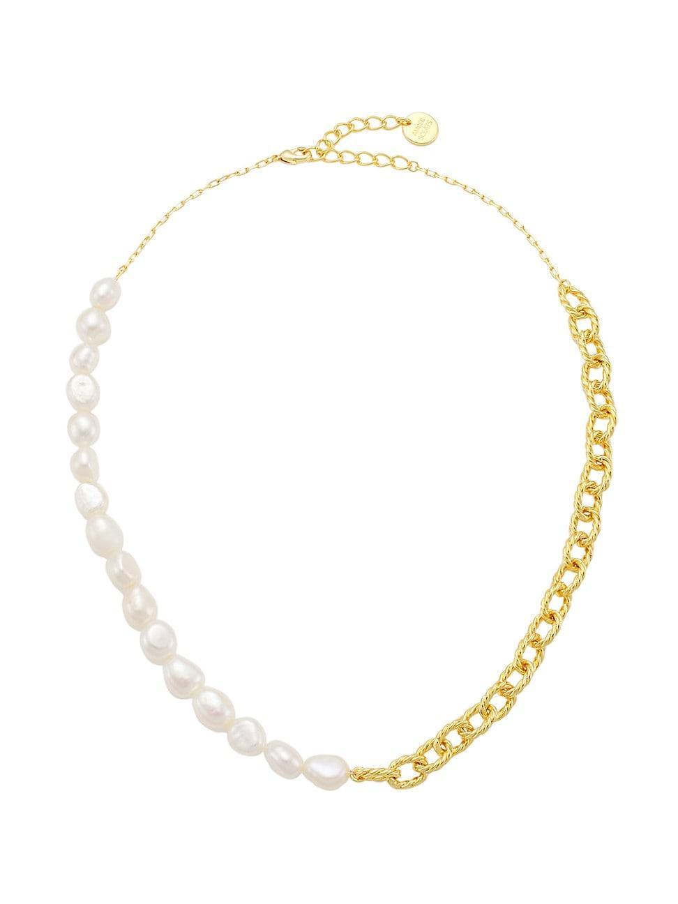 Womens Nori 24K Gold-Plated & Freshwater Pearl Necklace Product Image