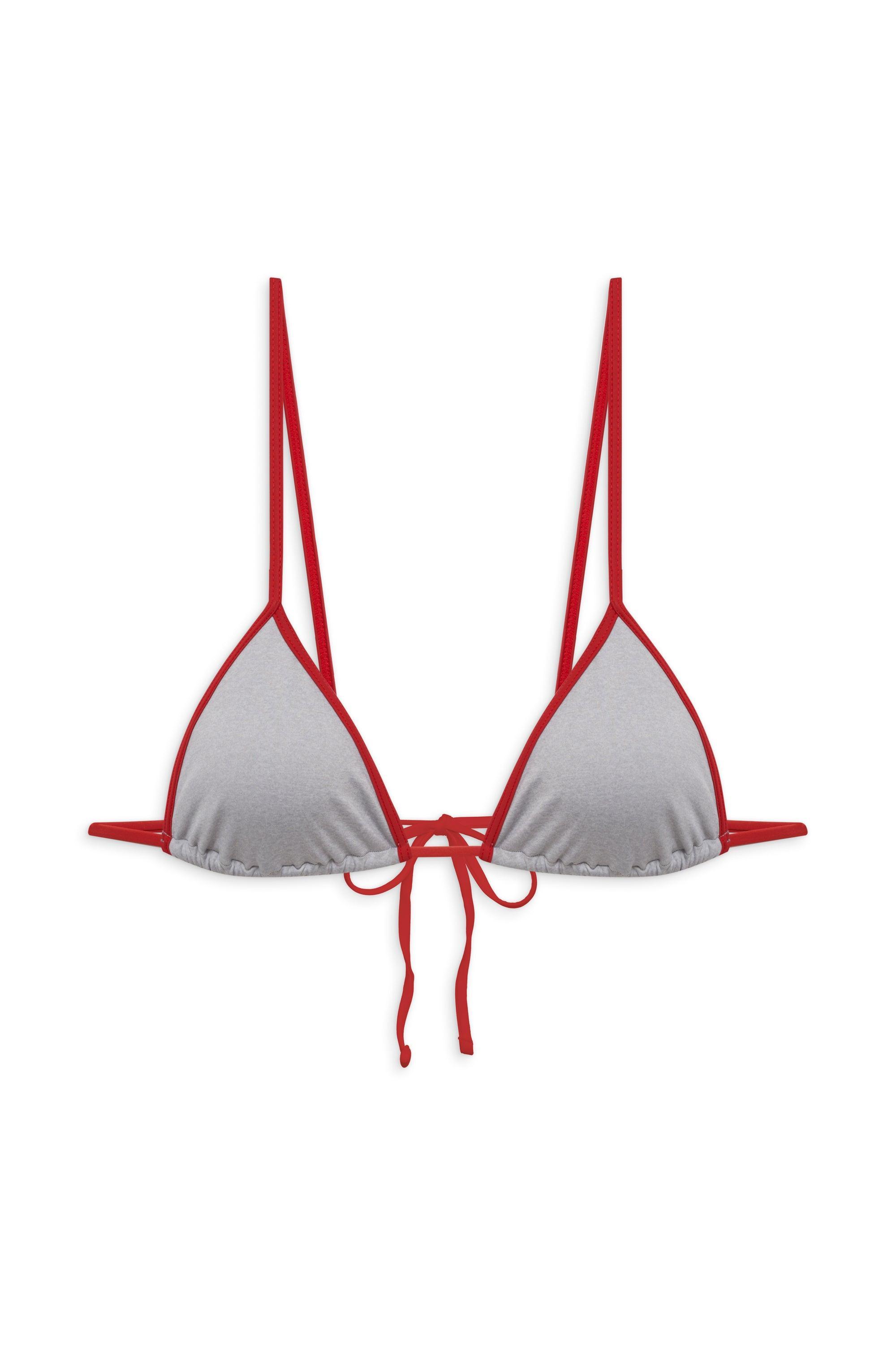 Lumia Triangle Bralette Bikini Top - Cherry Mint Product Image