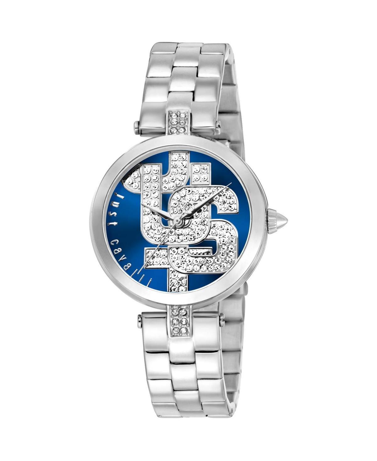 Just Cavalli Womens Maiuscola Blue Dial Watch - JC1L241M0045 - Blue Product Image