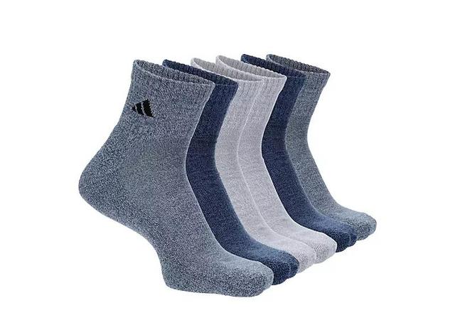 Adidas Men's Athletic Cushioned Quarter Socks 6 Pairs Product Image