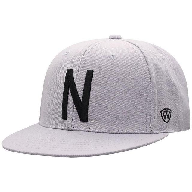 Mens Top of the World Gray Nebraska Huskers Fitted Hat Product Image