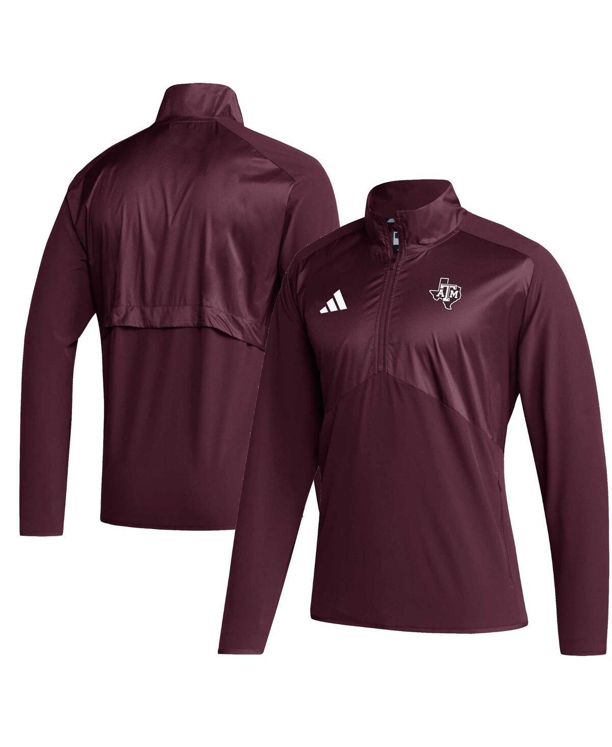 Mens adidas Washington Huskies Sideline AEROREADY Raglan Sleeve Quarter-Zip Jacket Product Image