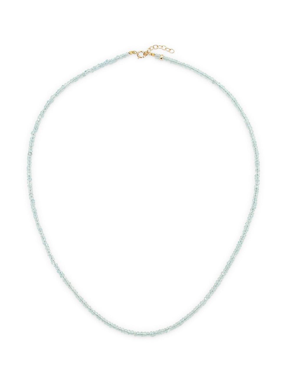 Womens Birthstone 14K Yellow Gold & Gemstone Beaded Necklace Product Image